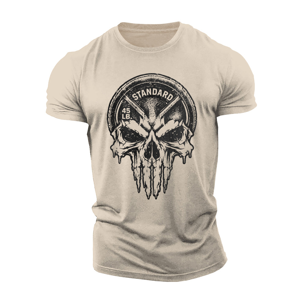 Skull Plate Cotton T-Shirt