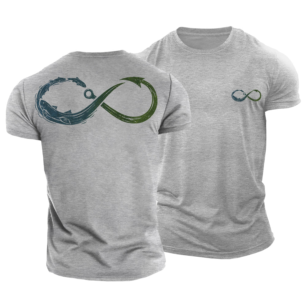 Fishing Never Ends Cotton T-Shirt