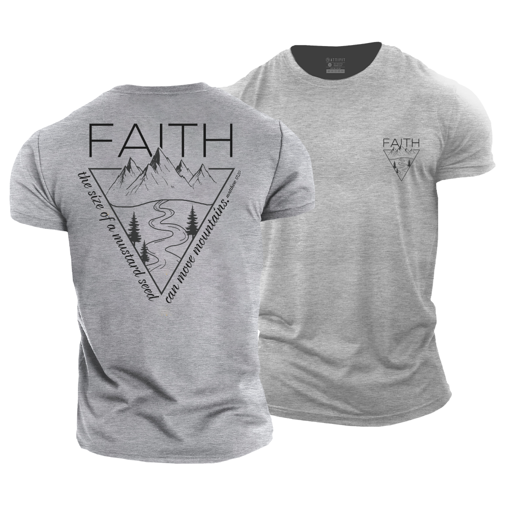 Faith Can Move Mountains Cotton T-Shirt
