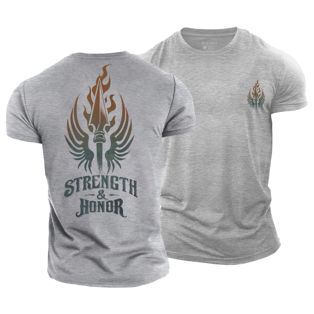 Strength and Honor Cotton T-Shirt