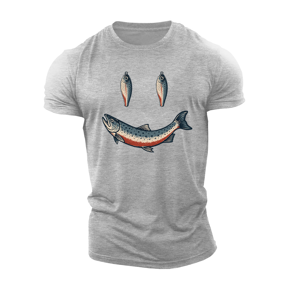 Happy Angler Smile Cotton T-Shirt