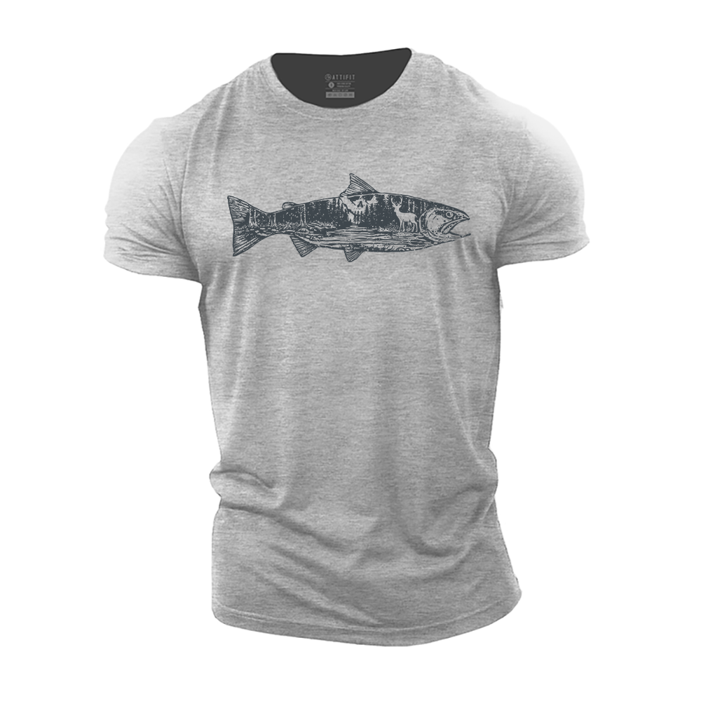 Fish of the Forest Cotton T-Shirt