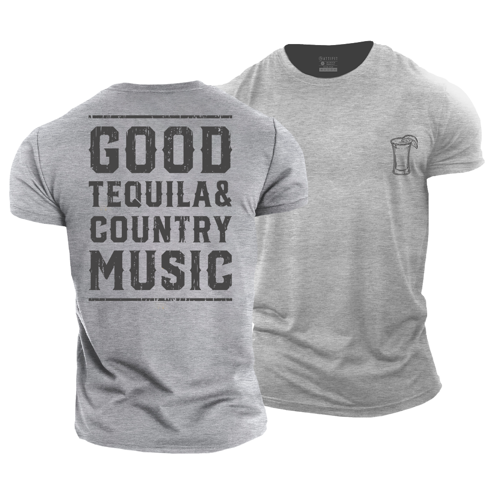 Good Tequila Country Music Cotton T-Shirt