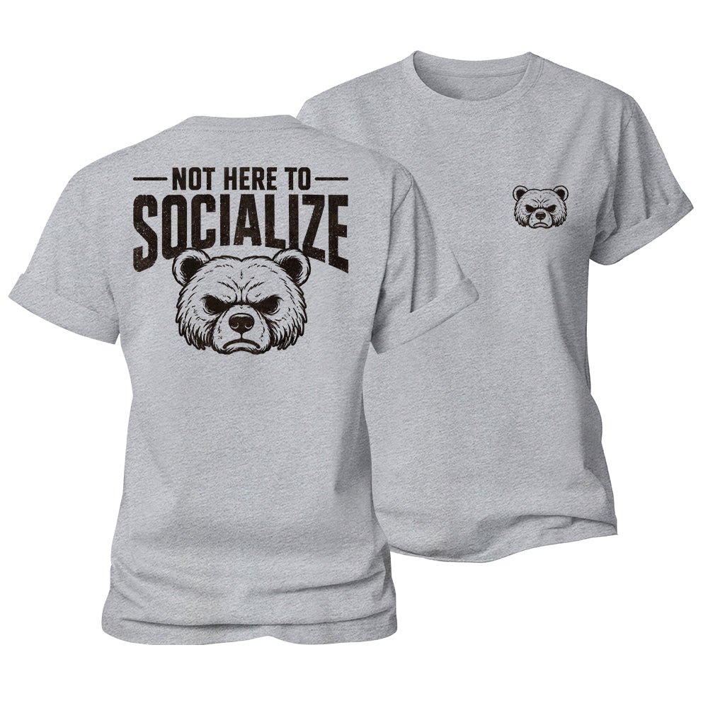 Not Here Socializing Women's Cotton T-Shirt