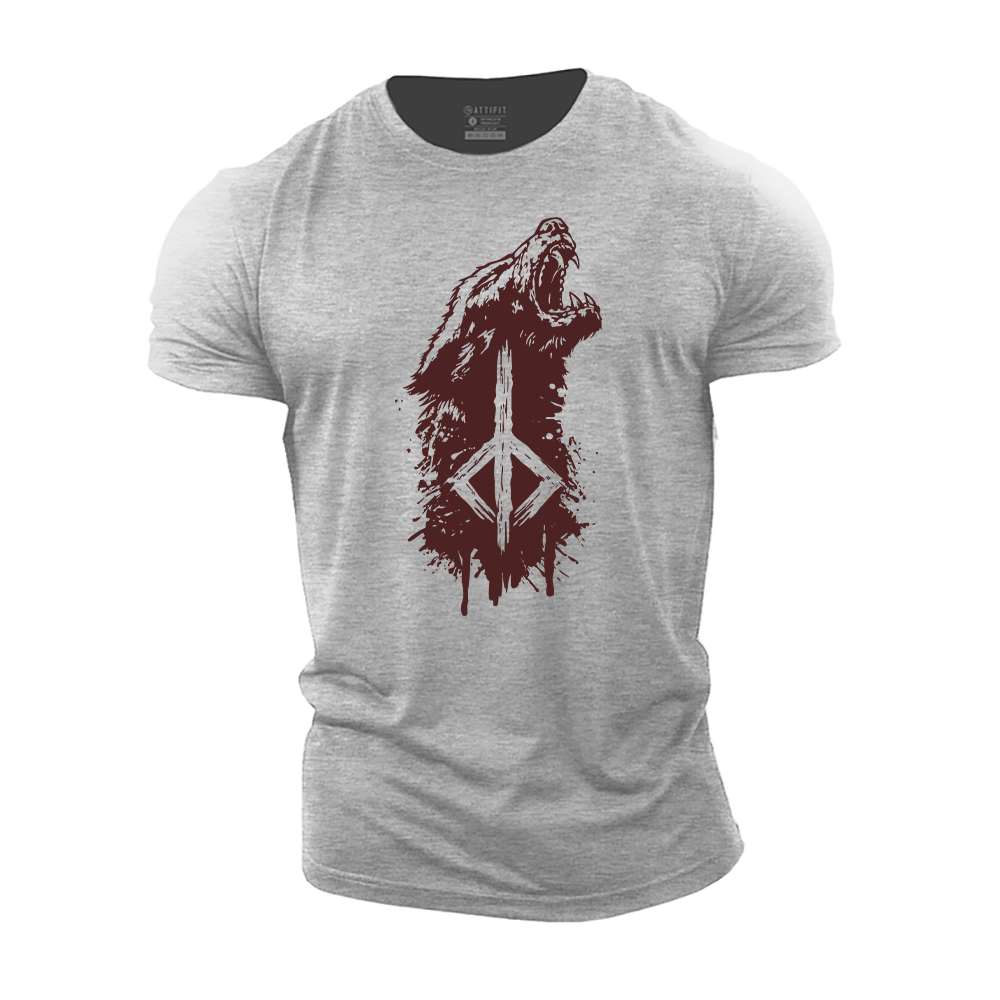 Viking Hunter Rune Cotton T-Shirt