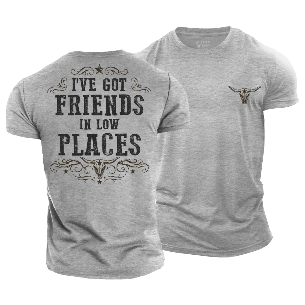 Western Outlaw Friends Cotton T-Shirt