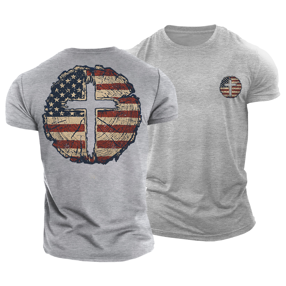 Cross and Country Cotton T-Shirt