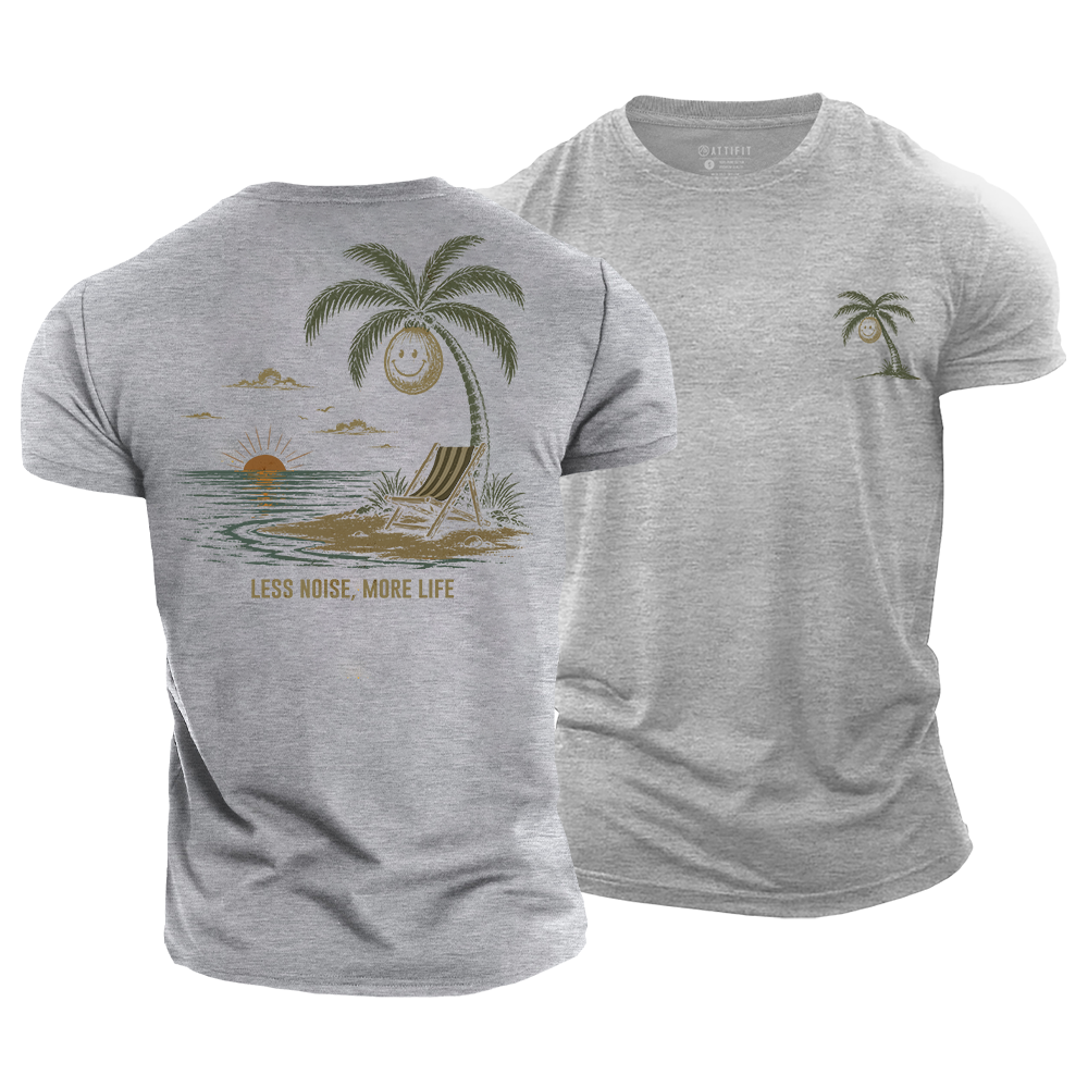 Less Noise More Life Cotton T-Shirt