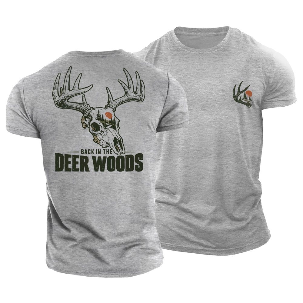 Back In Deer Woods Cotton T-Shirt