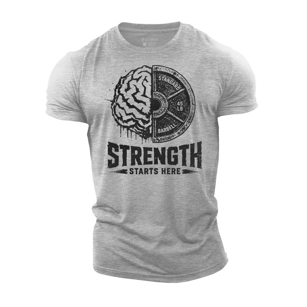 Brain Built Strength Cotton T-Shirt