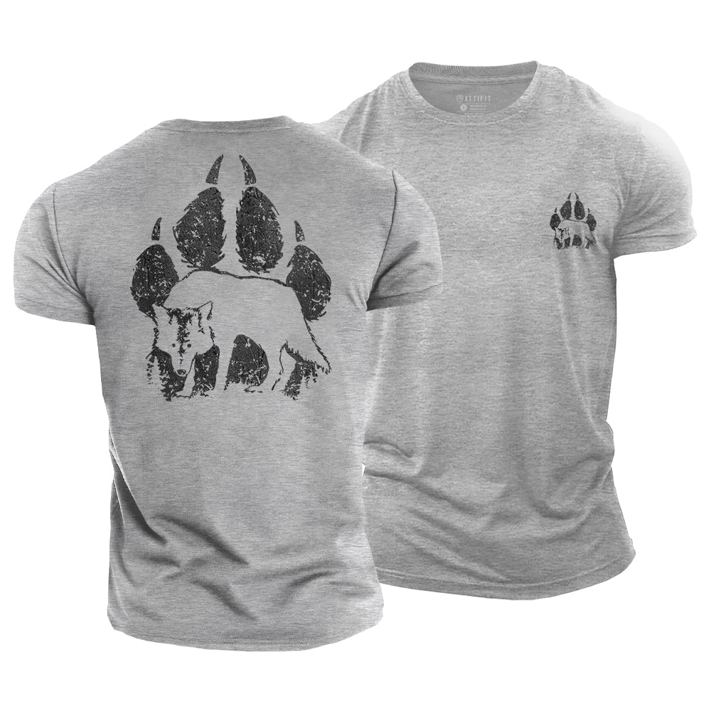 Wolf Paw Cotton T-Shirt