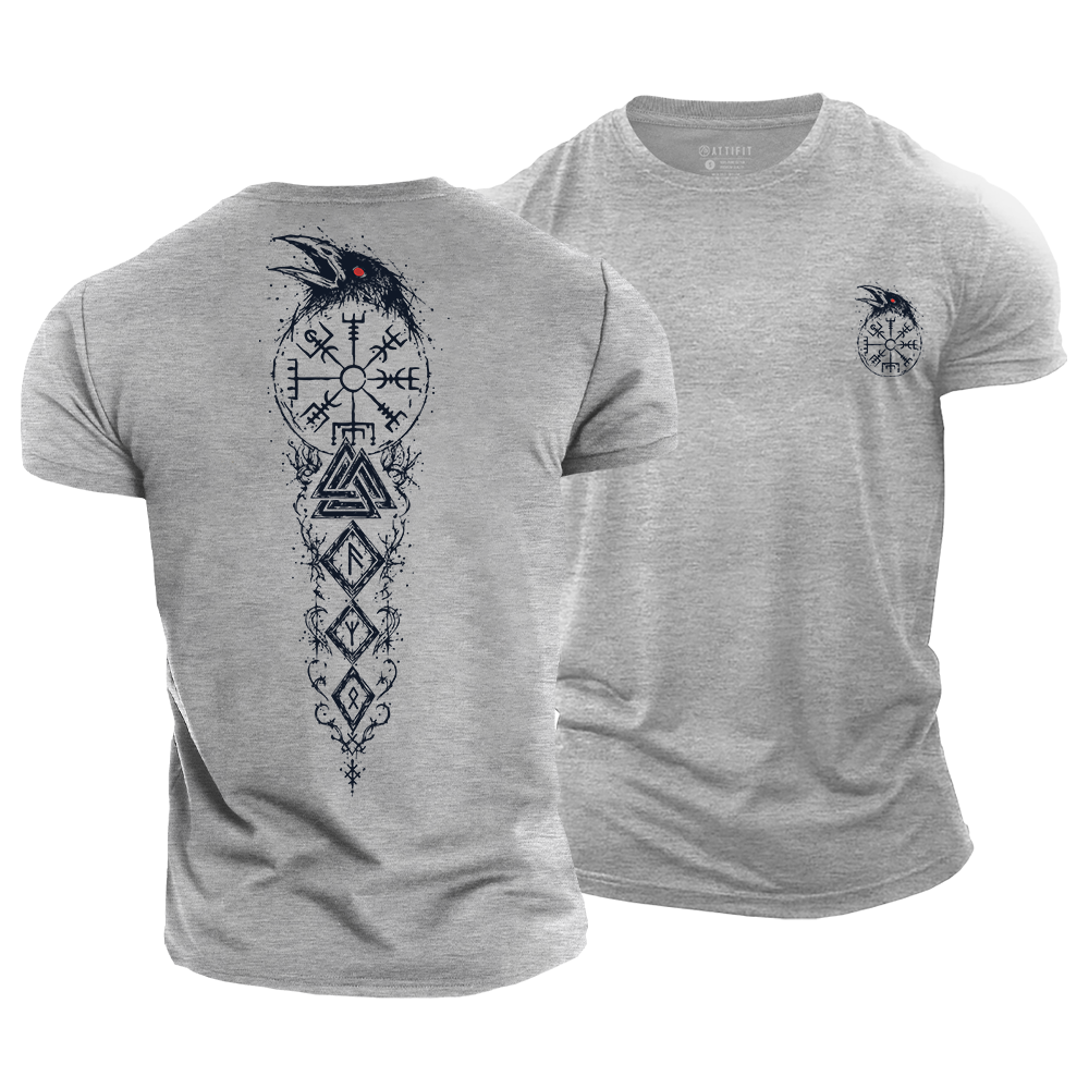Viking Raven Cotton T-Shirt