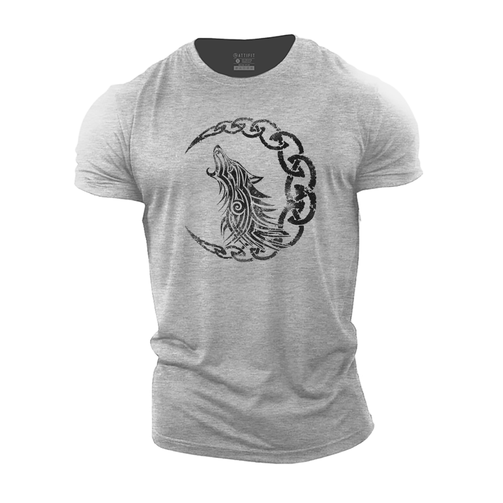 Viking Wolf Cotton T-Shirt