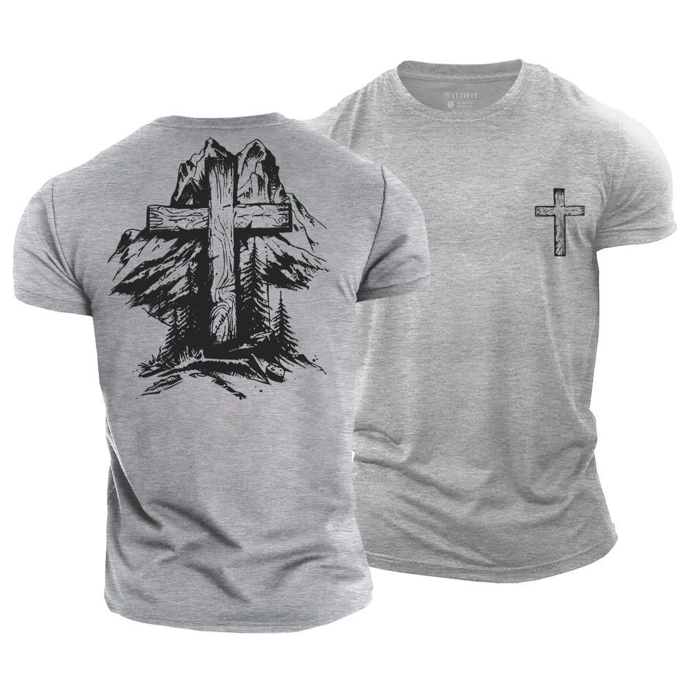 Faith over Mountains Cotton T-Shirt