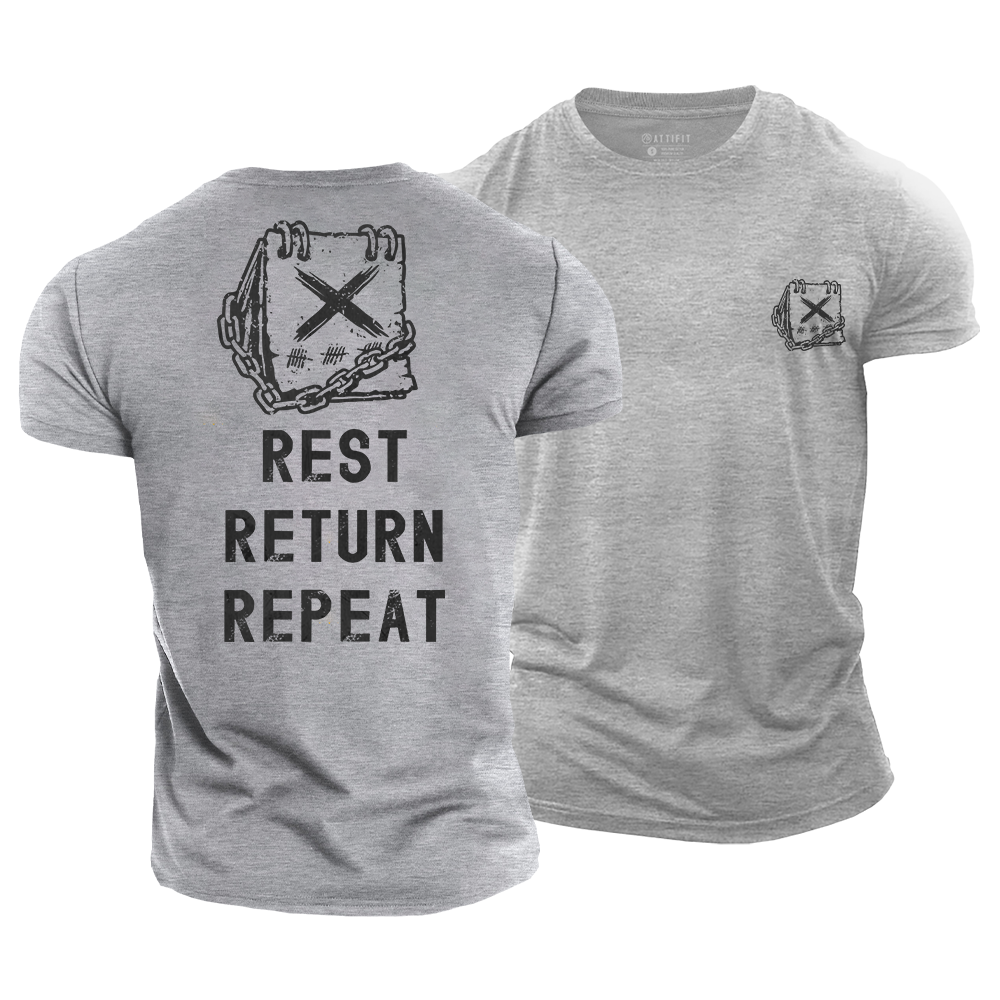 Rest Return Repeat Cotton T-Shirt