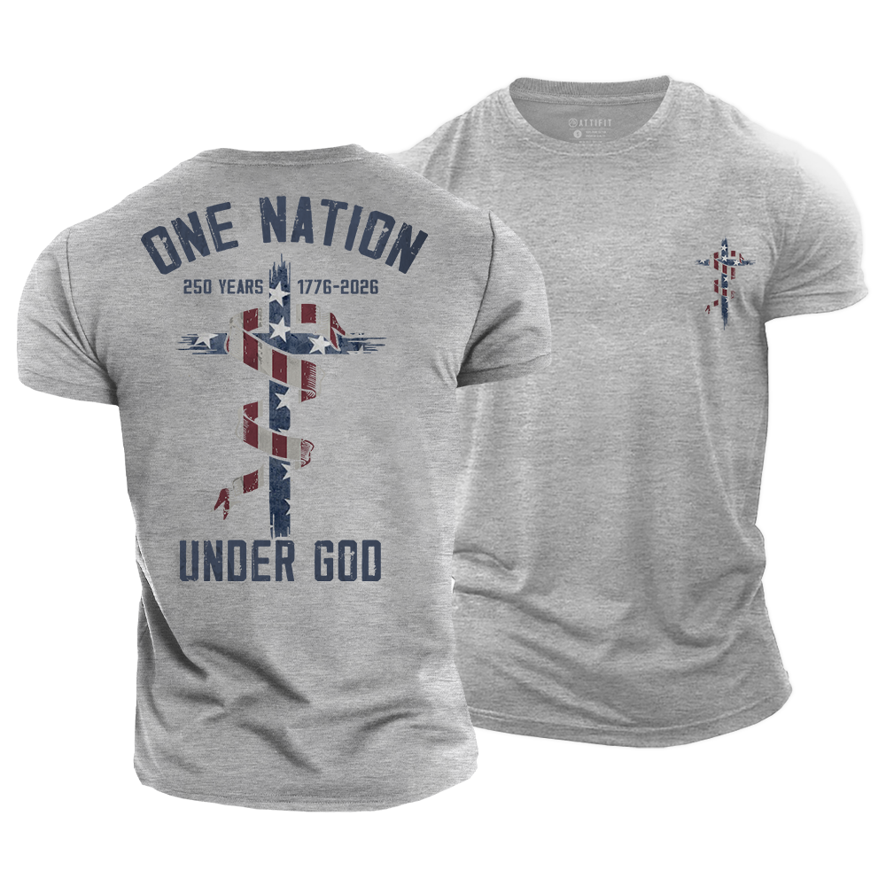 One Nation Under God Cotton T-Shirt