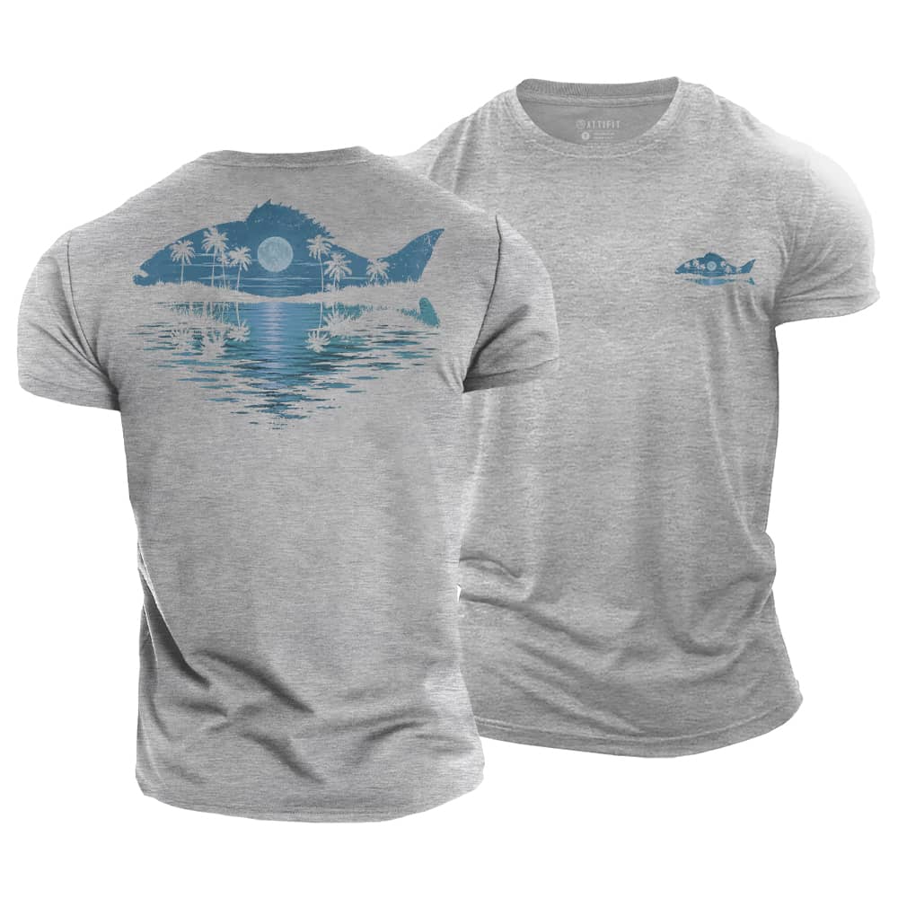 Moonlit Tide Cotton T-Shirt