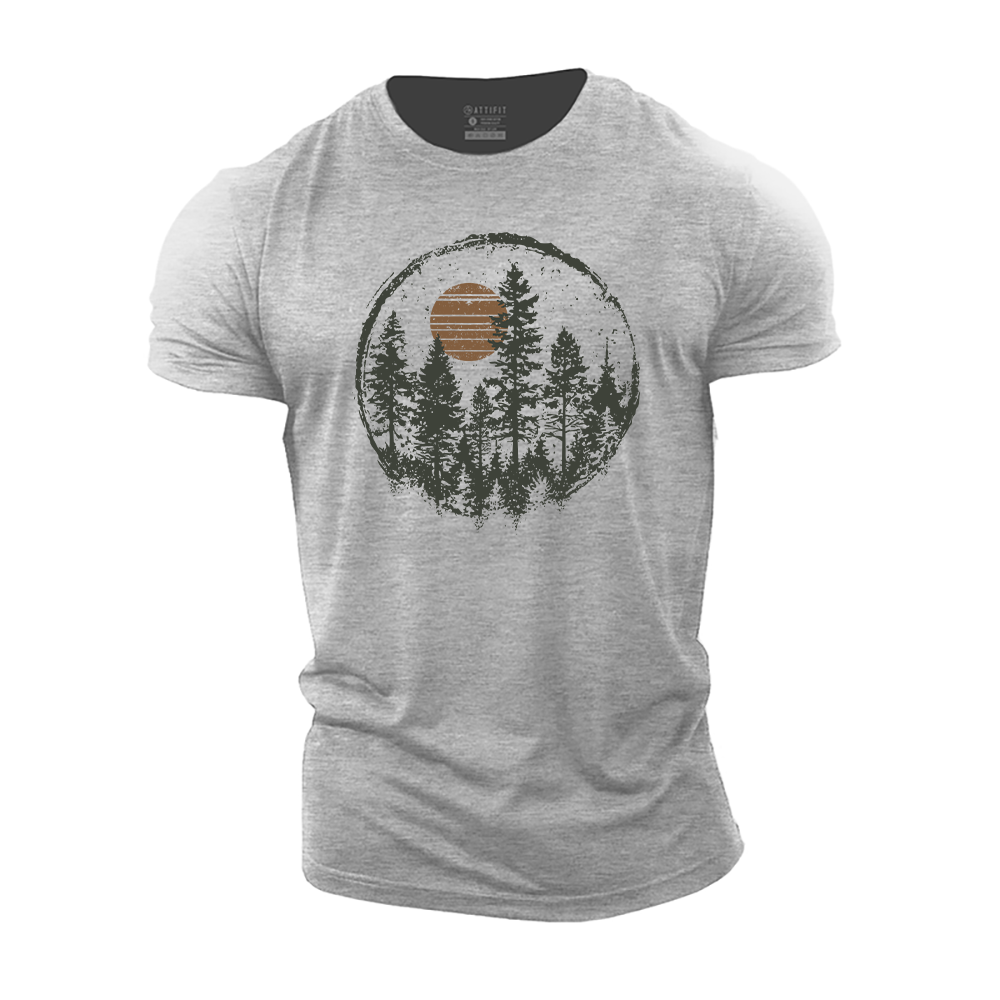 Forest Silhouette Cotton T-Shirt