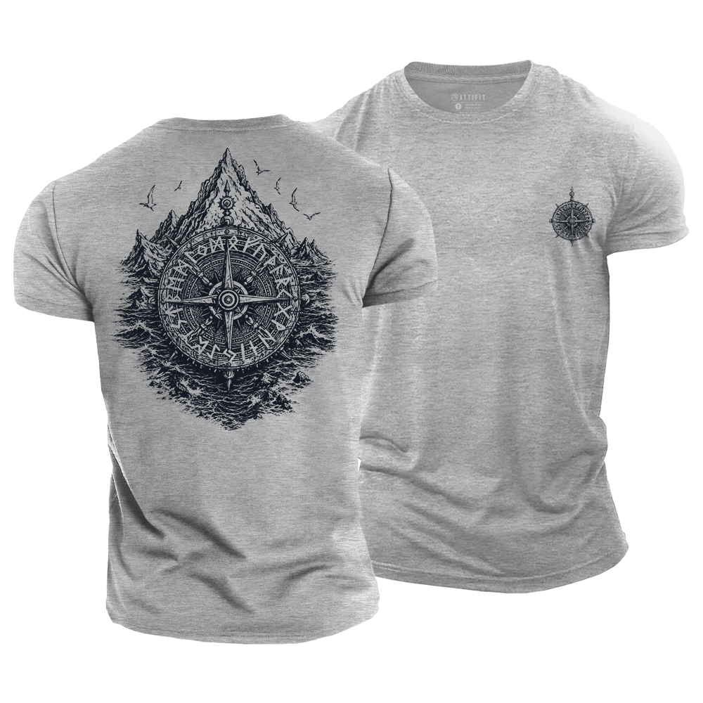 Norse Compass Cotton T-Shirt