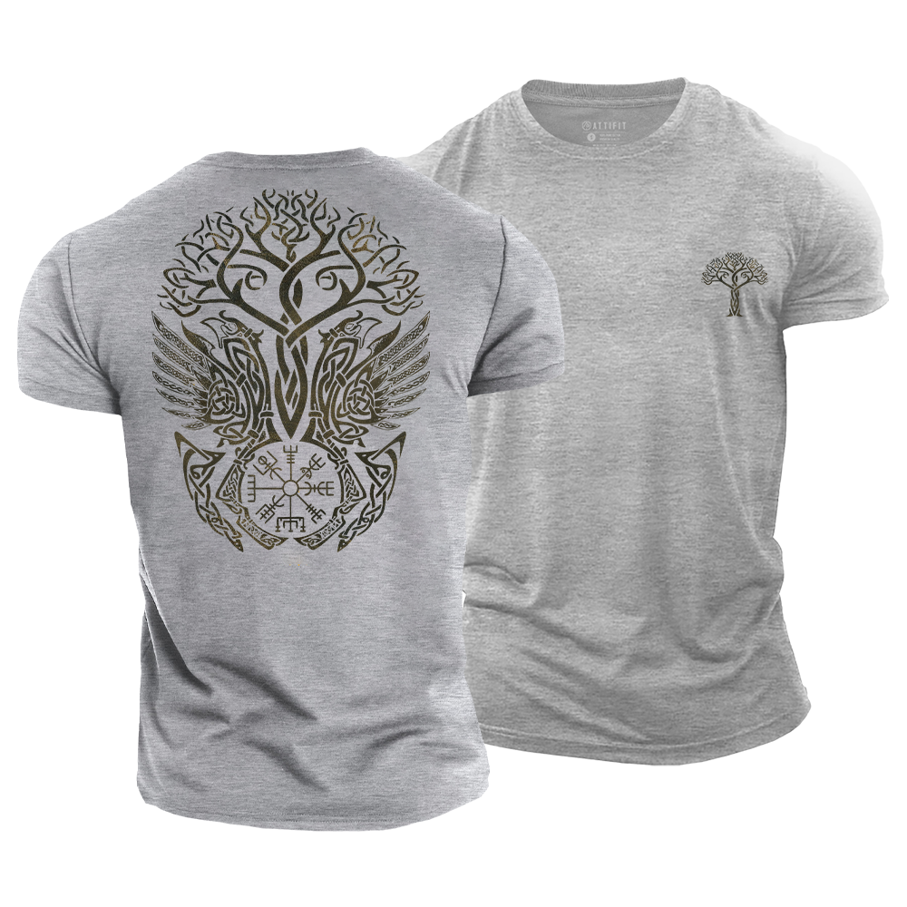 Yggdrasil Rising Cotton T-Shirt