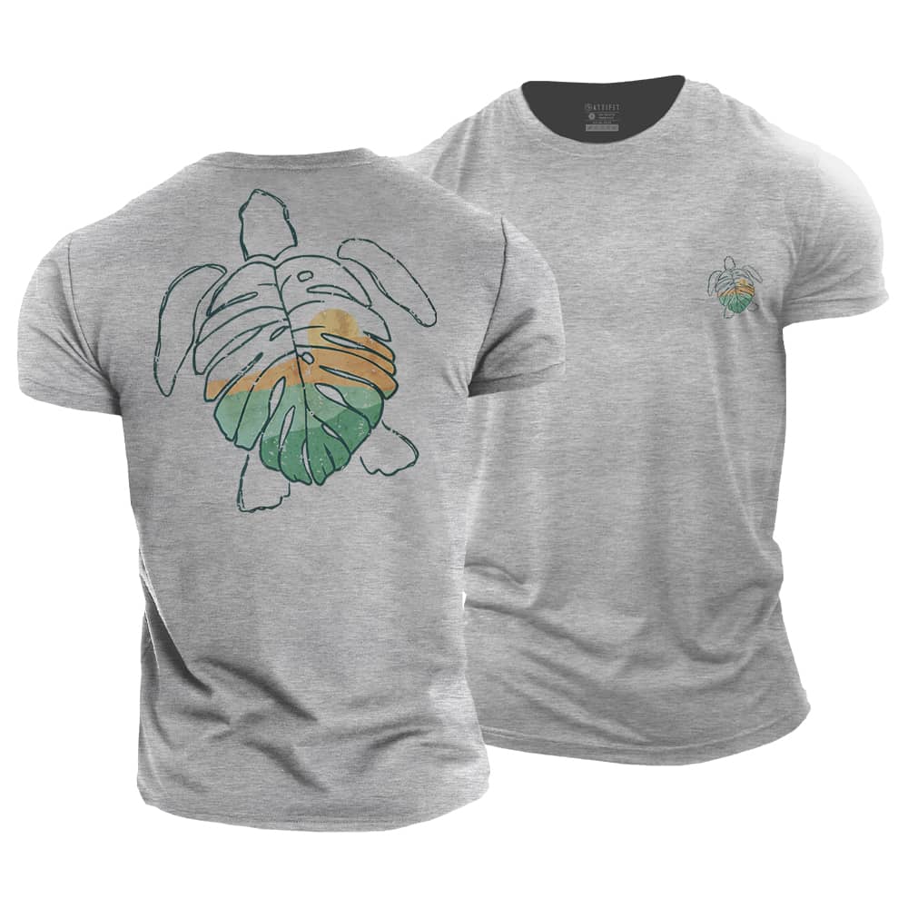 Monstera Turtle Cotton T-Shirt