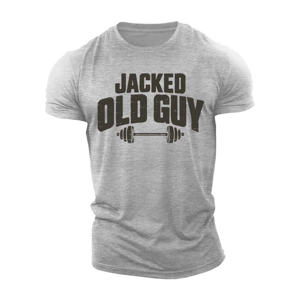Jacked Old Guy Cotton T-Shirt