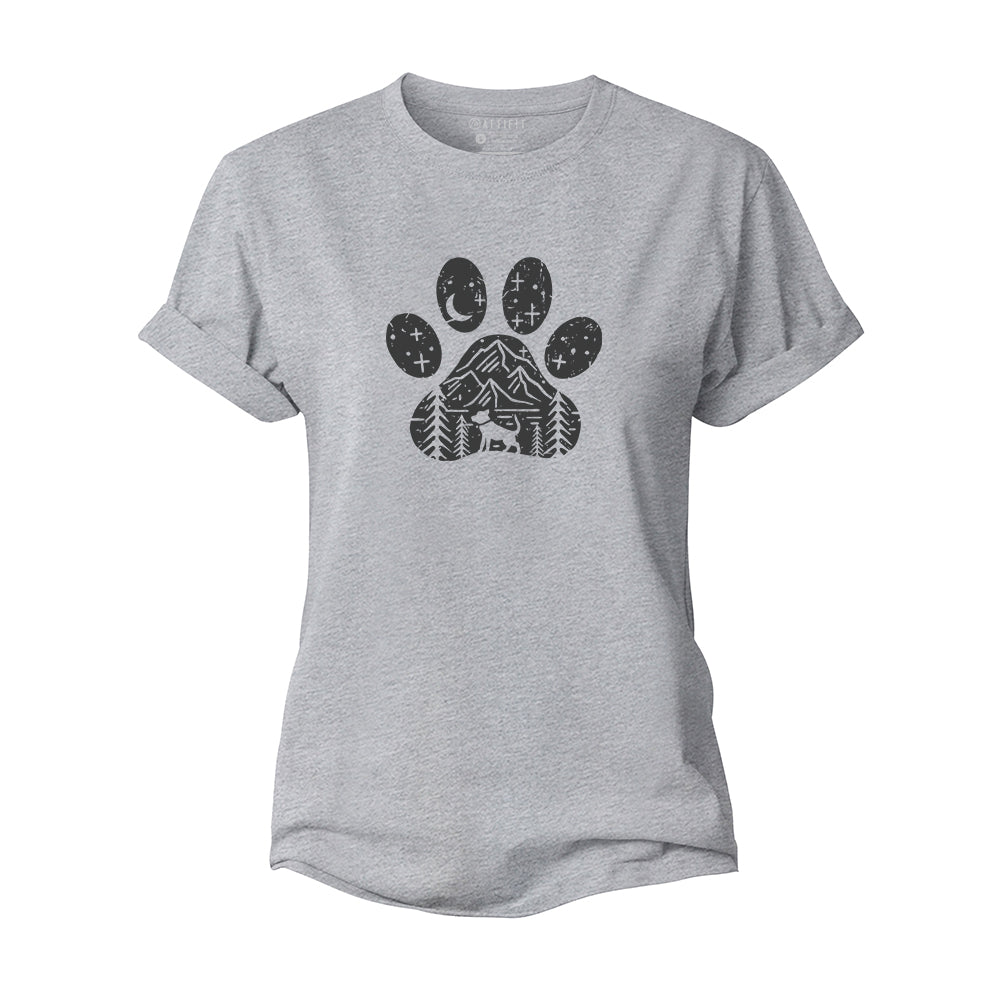 Dog Under The Stars Women's Cotton T-Shirt