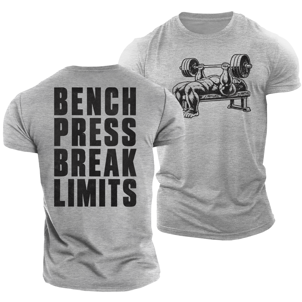Gorilla Bench Press Cotton T-Shirt