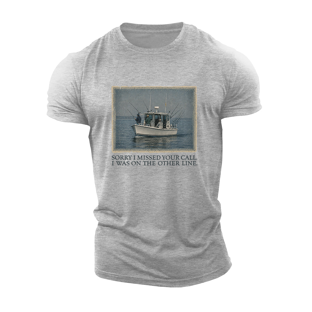 Fishing Comes First Cotton T-Shirt
