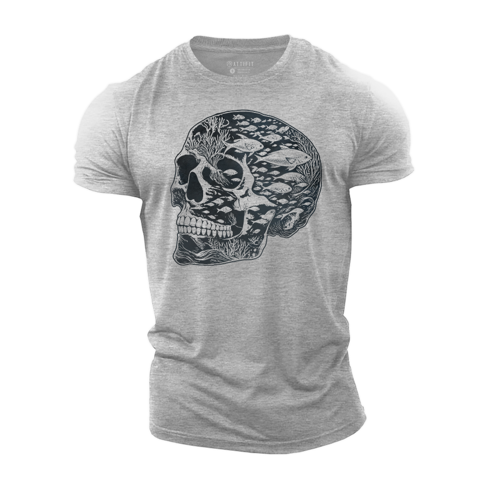 Skull of the Sea Cotton T-Shirt