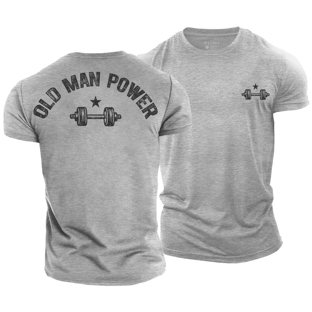 Old Man Power Cotton T-Shirt