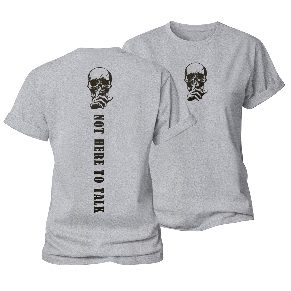 Not Here to Talk Women's Cotton T-Shirt