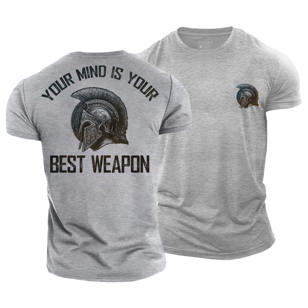 Mind over Battle Spartan Cotton T-Shirt