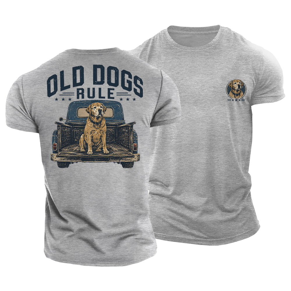 Old Dogs Rule Cotton T-Shirt