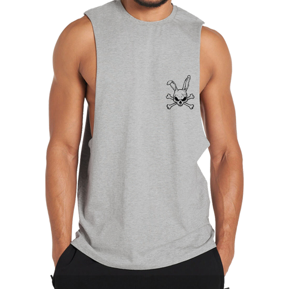 Skeleton Rabbit Smiley Tank Top