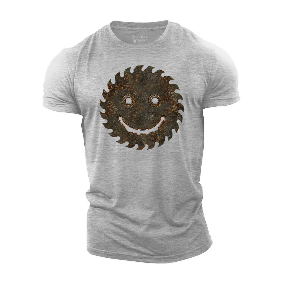Rusted Joy Machine Cotton T-Shirt