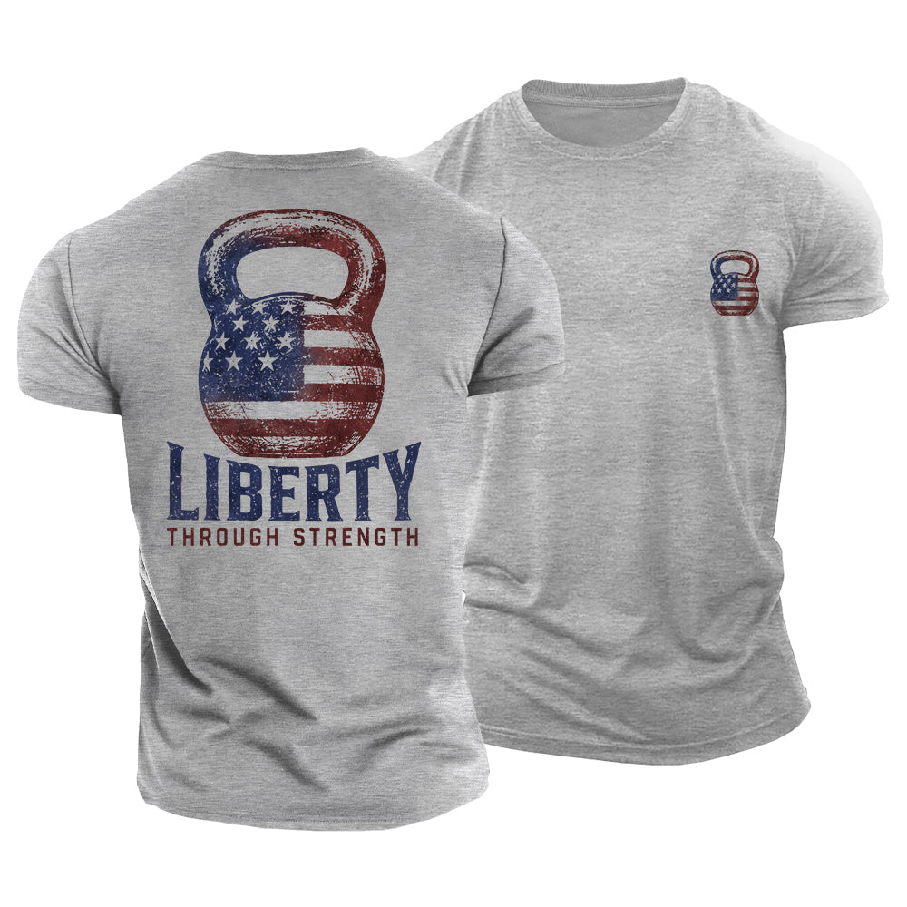Liberty Through Strength Cotton T-Shirt