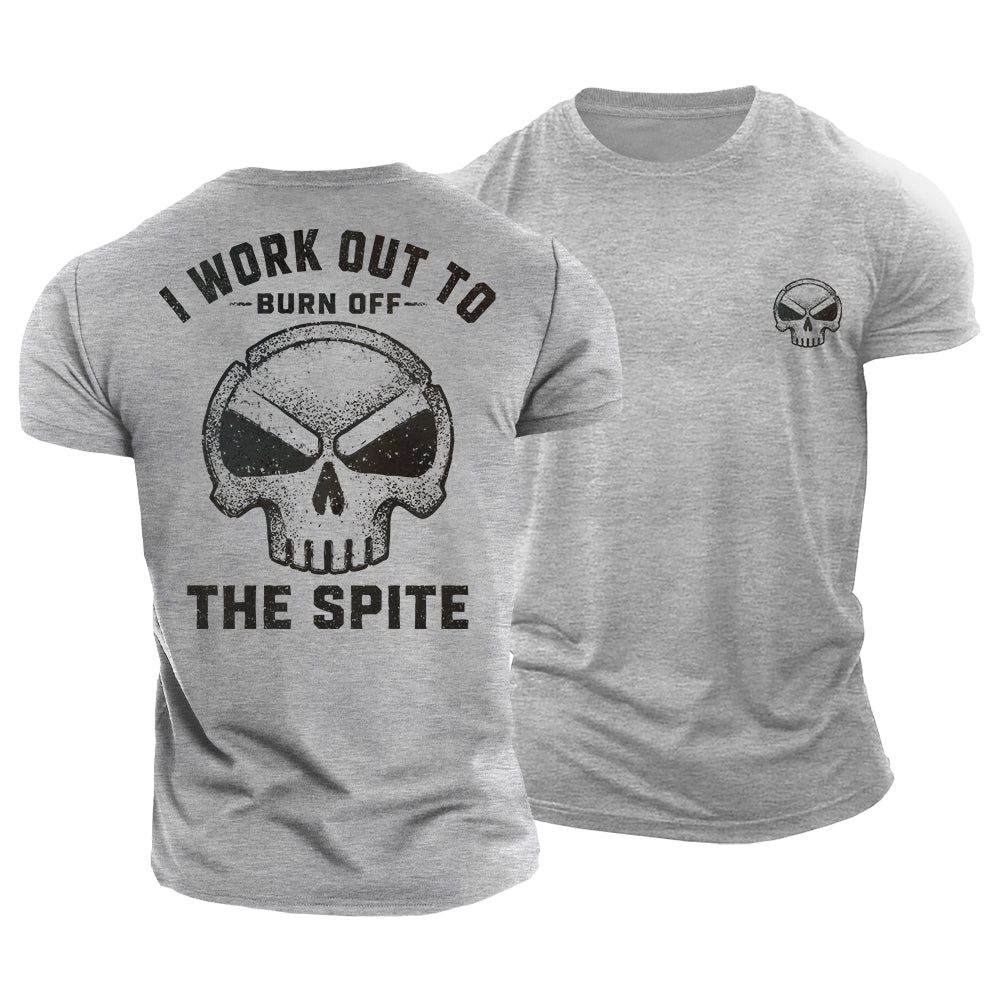 Spite Workout Skull Cotton T-Shirt