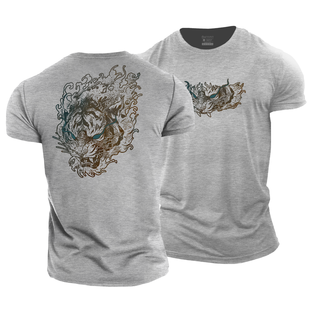 Tiger Ukiyo-E Cotton T-Shirt