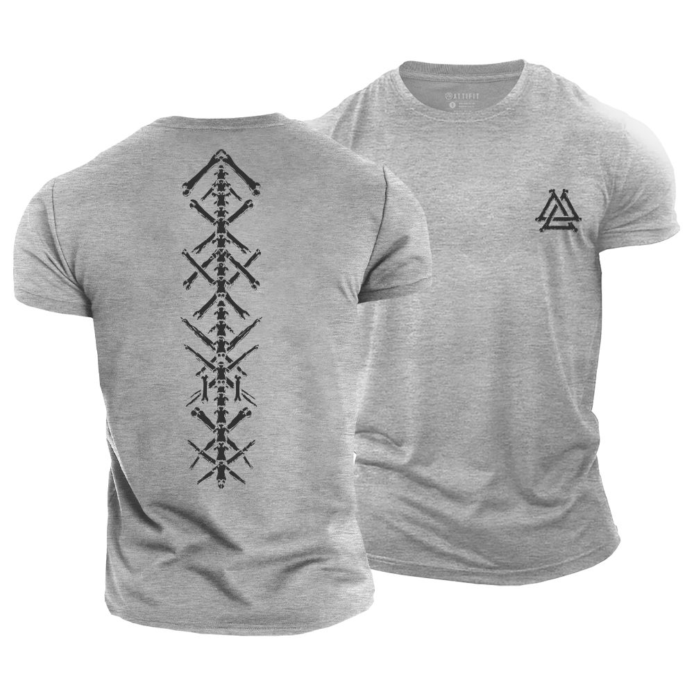 Runes of Strength Cotton T-Shirt