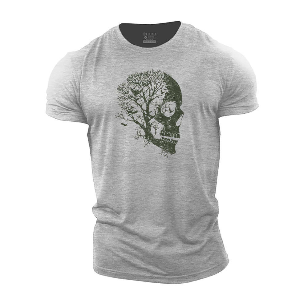 Skull Tree Cotton T-Shirt