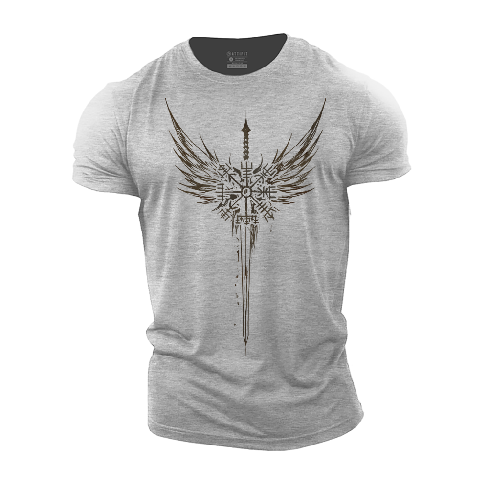 Viking Compass Wings Cotton T-Shirt