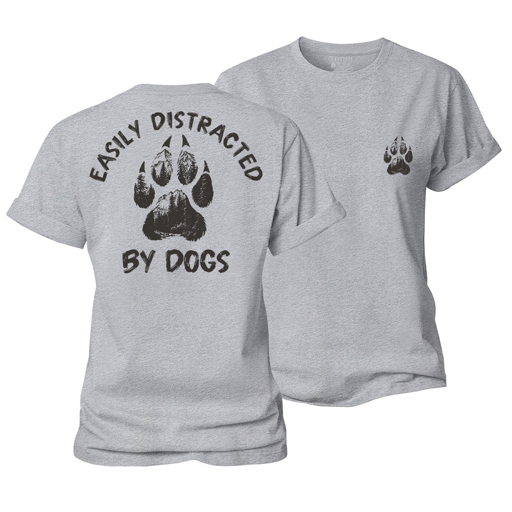 Easily Distracted by Dogs Women's Cotton T-Shirt