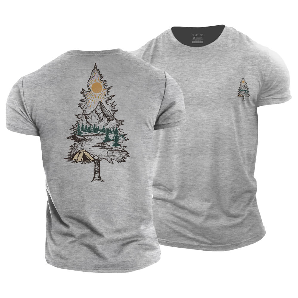 Tree Landscape Cotton T-Shirt