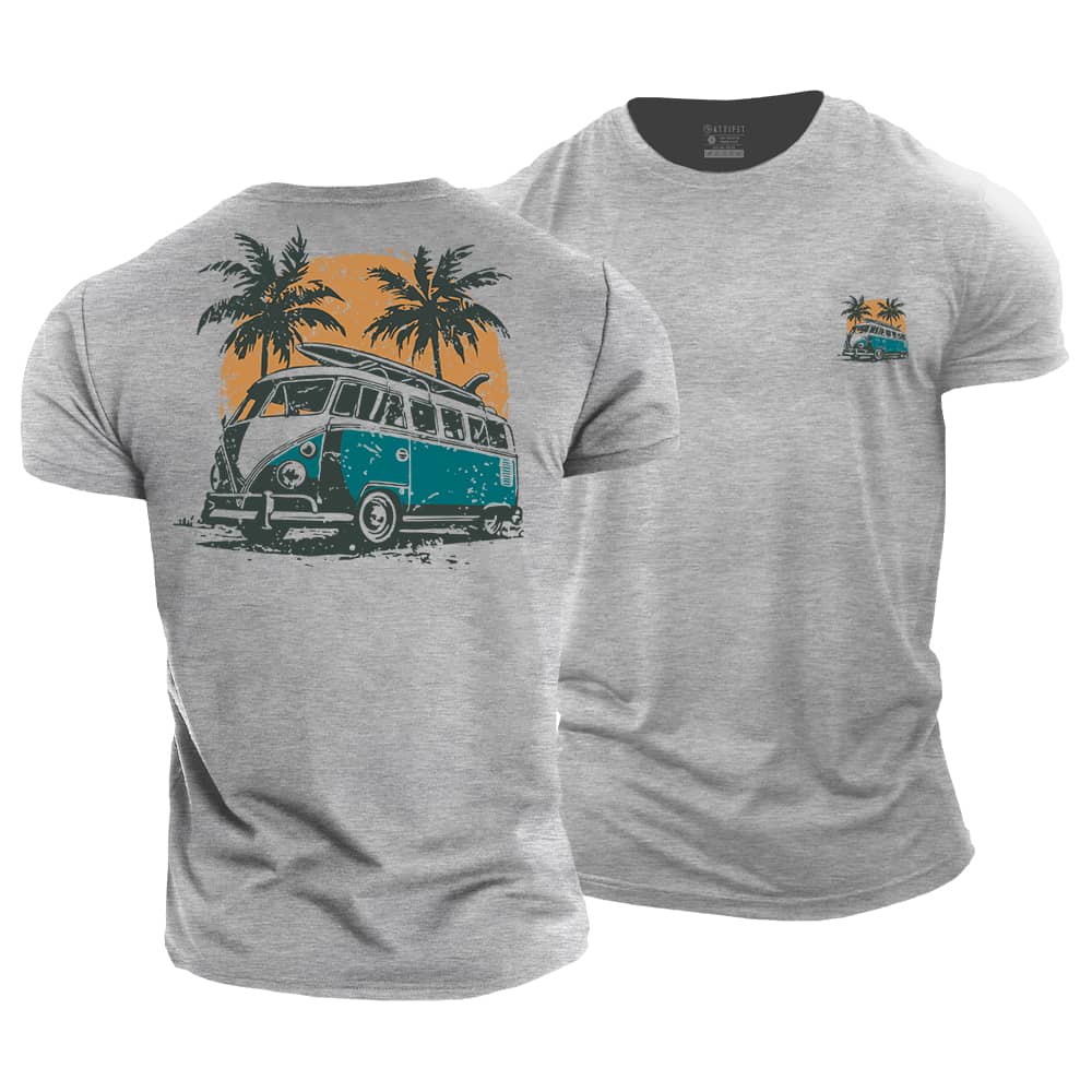 Bus Vacation Cotton T-Shirt