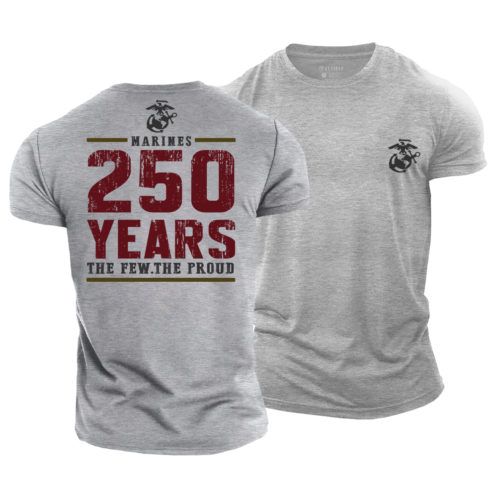 Marines 250 Years Strong Cotton T-Shirt