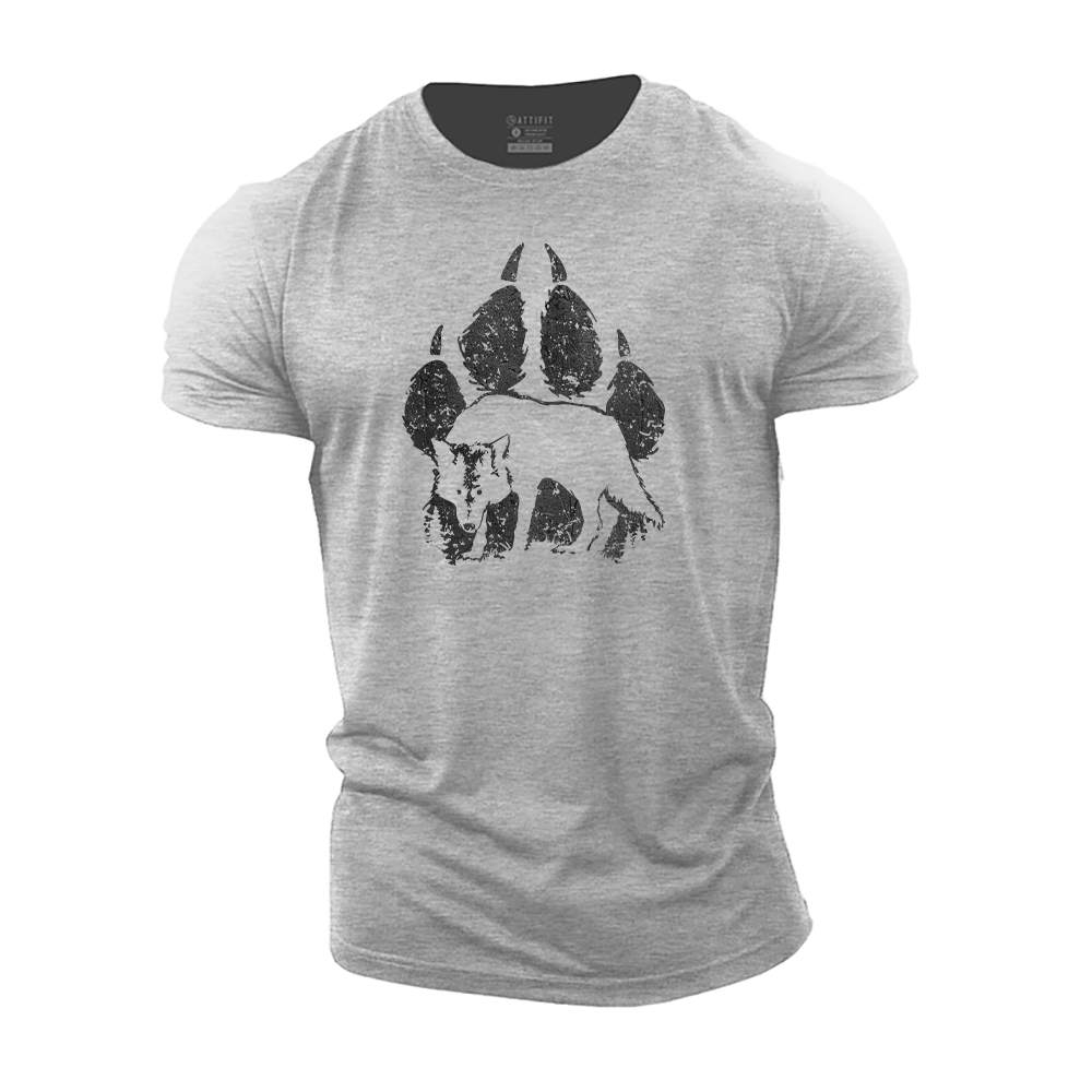 Wolf Paw Cotton T-Shirt