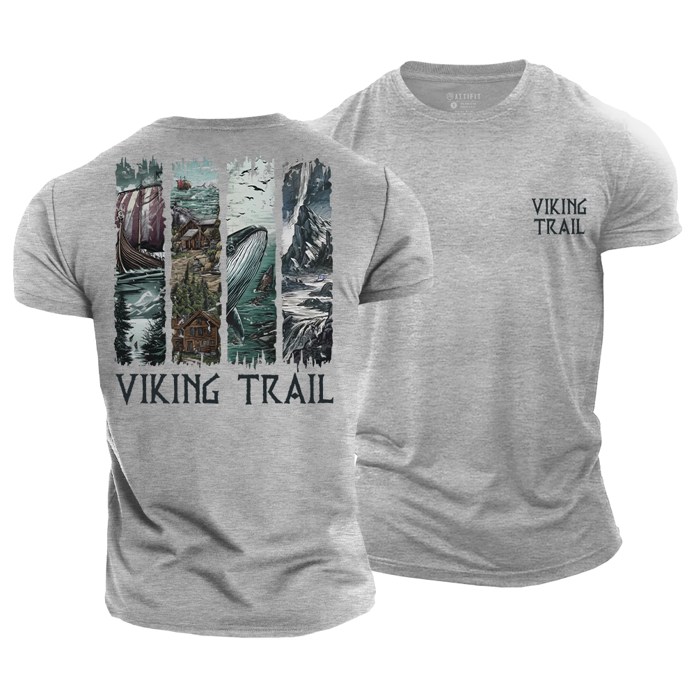 Wikinger-Grafik-T-Shirts aus Baumwolle