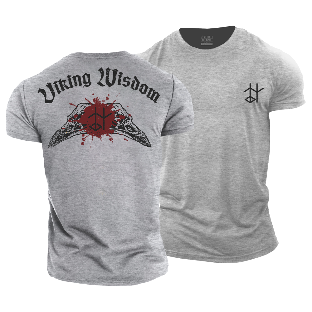 Viking Wisdom Rune Cotton T-Shirt
