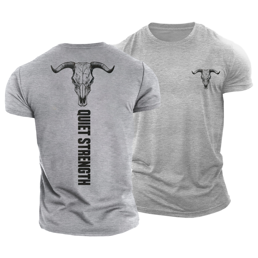 Quiet Strength Longhorn Cotton T-Shirt